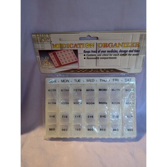 Handy Home Weekly Medication Organizer With Removable Compartments - Picture 2 of 3